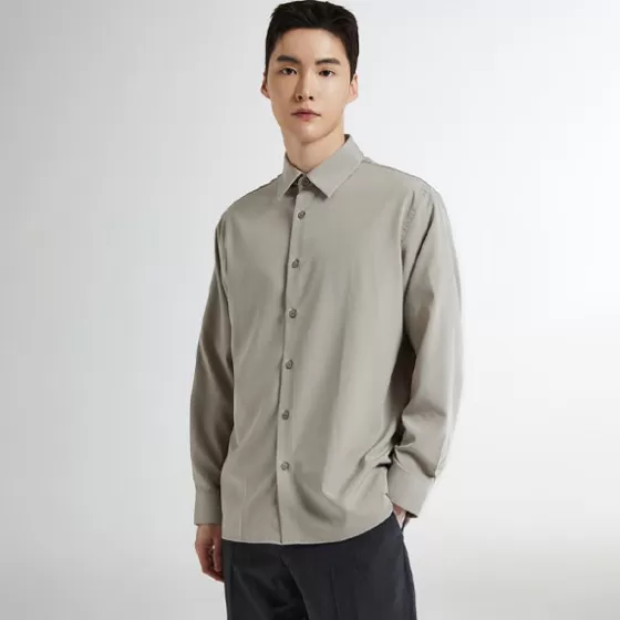 SPAO Shirt- MEN Long Sleeve Shirt SPYWE23M04