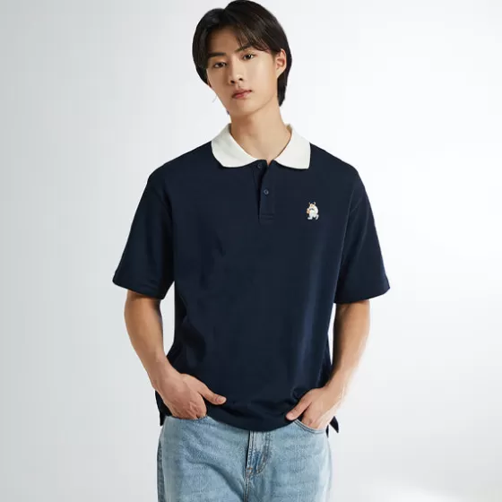 SPAO T-Shirt- Men Short Sleeve Basic Polo SPHWE24C41 Mix