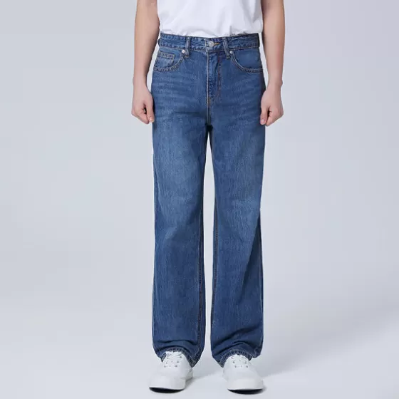 SPAO Pants | Denim Pants- Men Straight Denim SPTJE25C41 Indigo