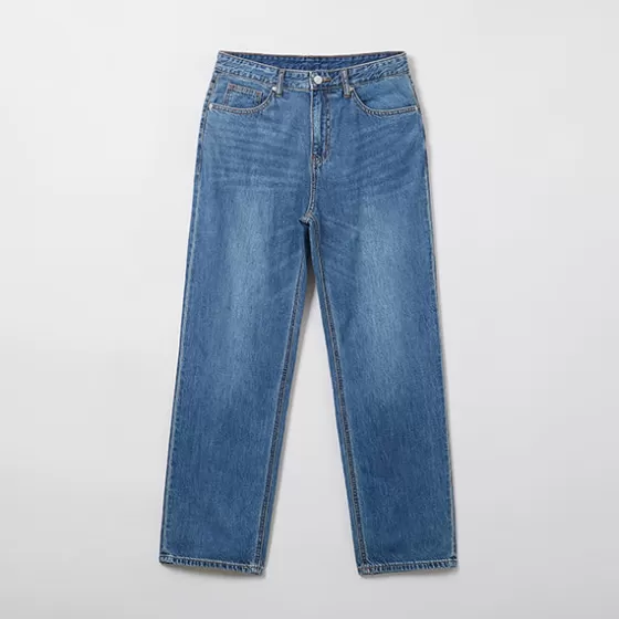 SPAO Pants | Denim Pants- Men Straight Denim SPTJE25C41 Indigo