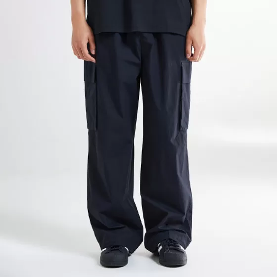 SPAO Pants- Men Wide Cargo Pants SPTCE37C02 Black