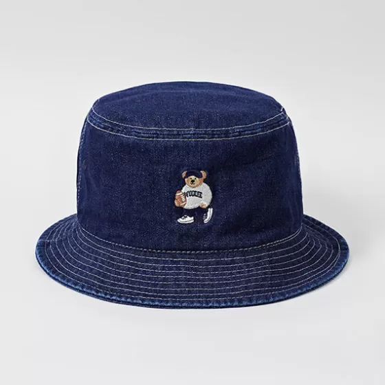 SPAO Accessories- Unisex Woodie Bucket Hat SPACE24A52 Dark Indigo