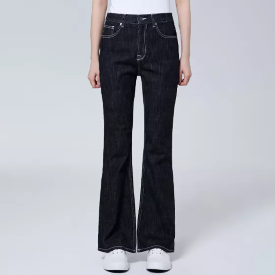 SPAO Pants | Denim Pants- Women Boot Cut Denim SPTJE25G61 Black