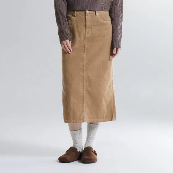 SPAO Shorts L Skirts- Women Corduroy Long Skirt SPWHD4TG02