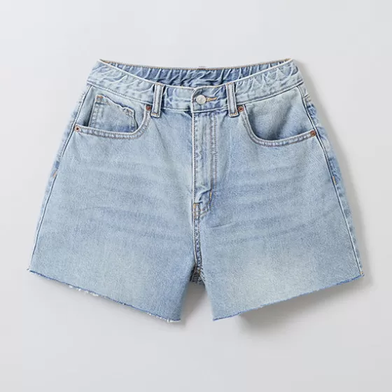 SPAO Shorts L Skirts- Women Denim Shorts SPTNE37G01 Light Indigo