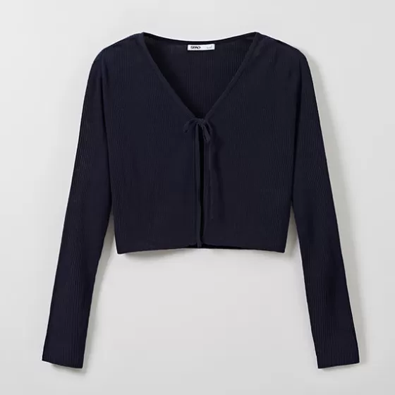 SPAO Cardigans L Sweaters- Women Long Sleeve Bolero Cardigan SPCKE26G11 Navy