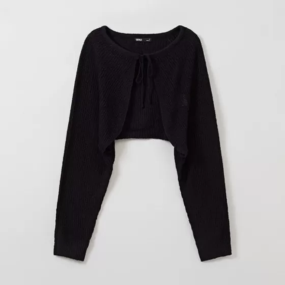 SPAO Cardigans L Sweaters- Women Long Sleeve Bolero Cardigan SPCKE37G02 Black