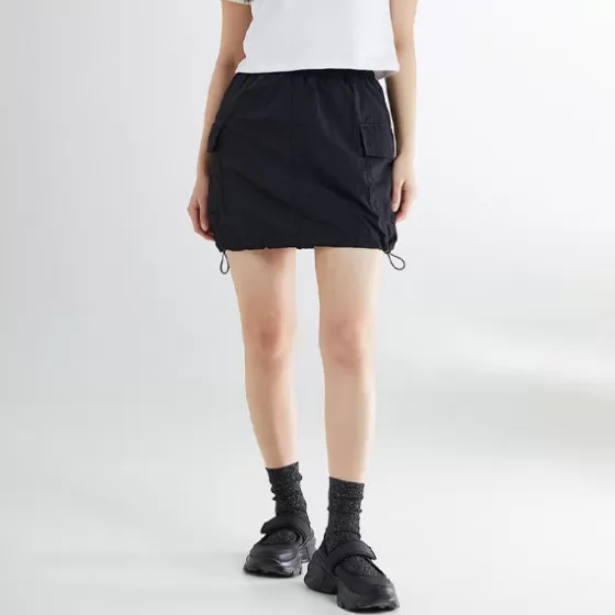 SPAO Shorts L Skirts- WOMEN Mini Nylon Skirt SPWHE25G01