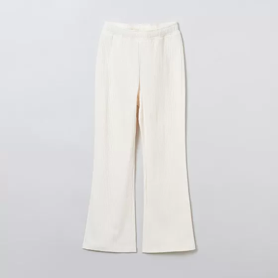 SPAO Pants- Women Semi Boot Cut Pants SPMTE37G02 Cream