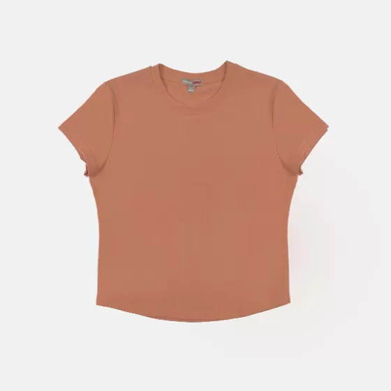 SPAO T-Shirt- Women Short Sleeve Tshirt SPLCE38G01 Coral
