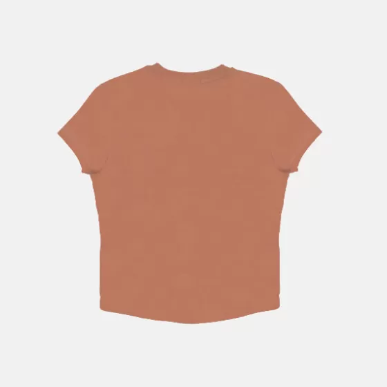 SPAO T-Shirt- Women Short Sleeve Tshirt SPLCE38G01 Coral