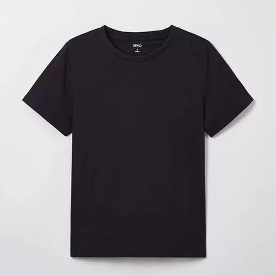 SPAO T-Shirt- Women Short Sleeve T-Shirt SPRWE24G15 Black