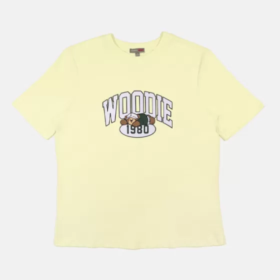 SPAO T-Shirt- Women Short Sleeve Woodie Tee SPLCE25G02 Ivory