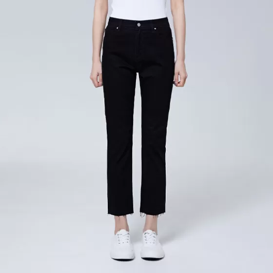 SPAO Pants | Denim Pants- Women Slim Denim SPTJE25G11 Black