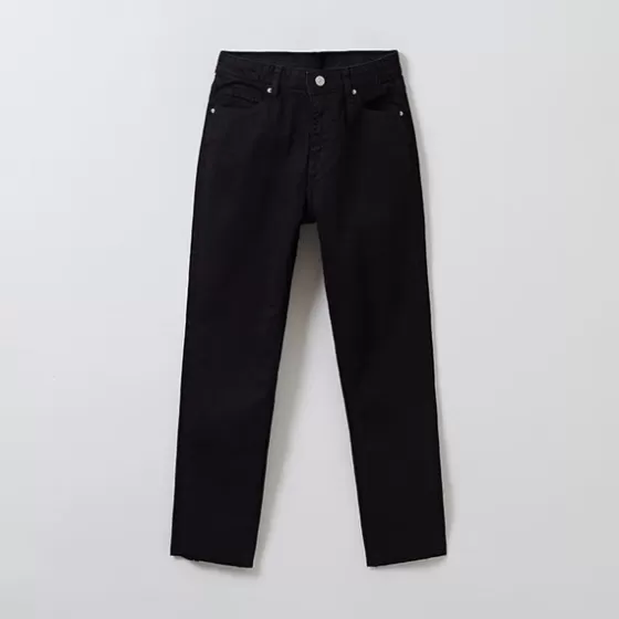 SPAO Pants | Denim Pants- Women Slim Denim SPTJE25G11 Black