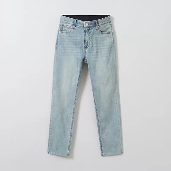 SPAO Pants | Denim Pants- Women Slim Denim SPTJE25G11 Light Indigo