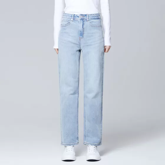 SPAO Denim Pants- WOMEN Straight Denim Pants SPTJE23G31