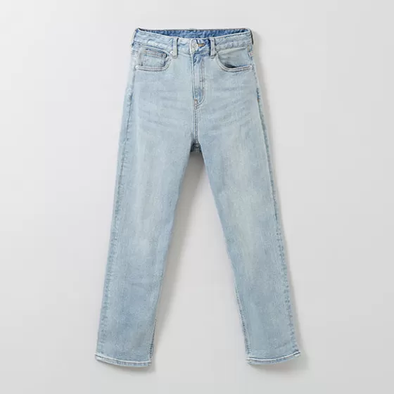 SPAO Denim Pants- WOMEN Straight Denim Pants SPTJE23G31