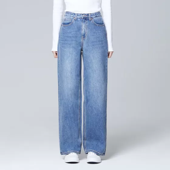 SPAO Denim Pants- WOMEN Wide Denim Pants SPTJEA9G51